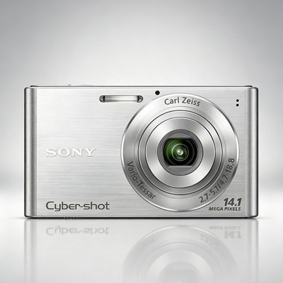 SONY Cyber-shot DSC-W320 14MP Digital Camera 4x Zoom 2.7'' LCD Point&Shoot silver
