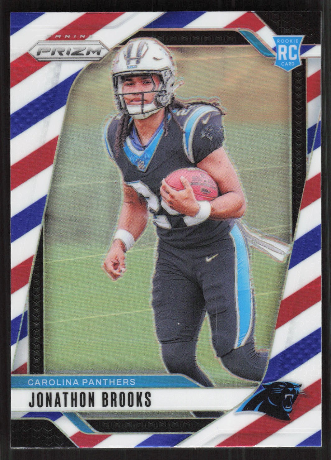 Jonathon Brooks, 2024 Panini Prizm, #357, Carolina Panthers, RC