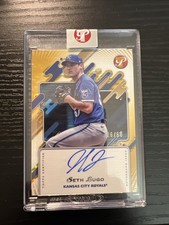 2025 Topps Pristine Seth Lugo Pristine Autographs Gold Refractor 10/50 Sealed!!