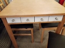small dining table and 4 chairs used