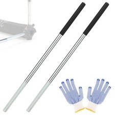 BOODVON Garage Door Torsion Spring Winding Rods, Zinc Steel with Non-Slip