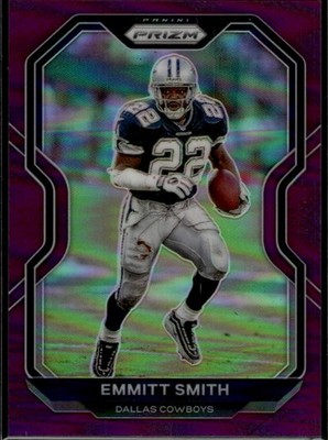2022 Panini Prizm Prizms Purple Refractor 85 Emmitt Smith /125 b11E