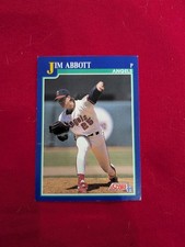 1991 JIM ABBOTT ANGELS #105 Sports Baseball Card INVPV1