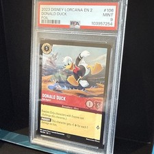 Disney Lorcana: DONALD DUCK Not Again! 106/204 - Legendary - PSA 9 FOIL!