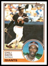 1983 Topps #115 Chili Davis San Francisco Giants NM+