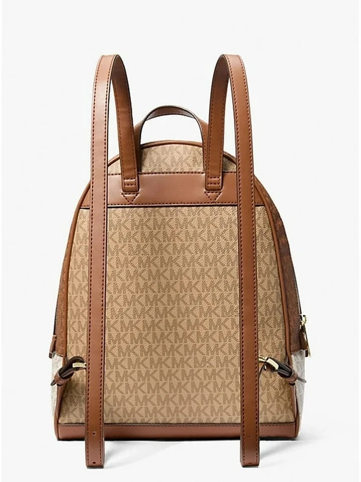 Michael Kors Rucksack Tasche RHEA MD ZIP BACKPACK camel multi vanilla - Bild 4 von 4