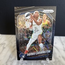 2025 Panini Prizm WNBA - Dijonai Carrington #9 Black Velocity Prizm 34/39 - Lynx