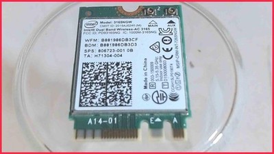 Wlan W-Lan WiFi Karte Board Modul Platine 3165NGW HP 250 G5 TPN-C125 -3