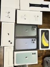 Apple iPhone Empty Boxes, 11 Total Boxes and 1 Air Pod Box iPhone 7 - 15 Plus