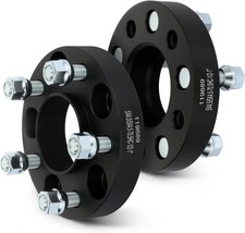 2 pcs 5LUG 1 inch Wheel Spacers Adapters 5x4.5 with 1/2" Studs 70.5CB