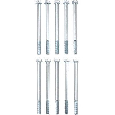 Bolt MC Hardware 8mm Hex Head Flange Bolt 6x1.0x0x80mm - 10/Pack 024-10680