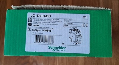 Schneider Electric Leistungsschütz LC1D40ABD 18.5 kW, 40 A, 400 V AC3, Spule 24V