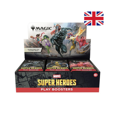 Magic Marvel Super Heroes - Play Booster Display Englisch Neu OVP Sealed
