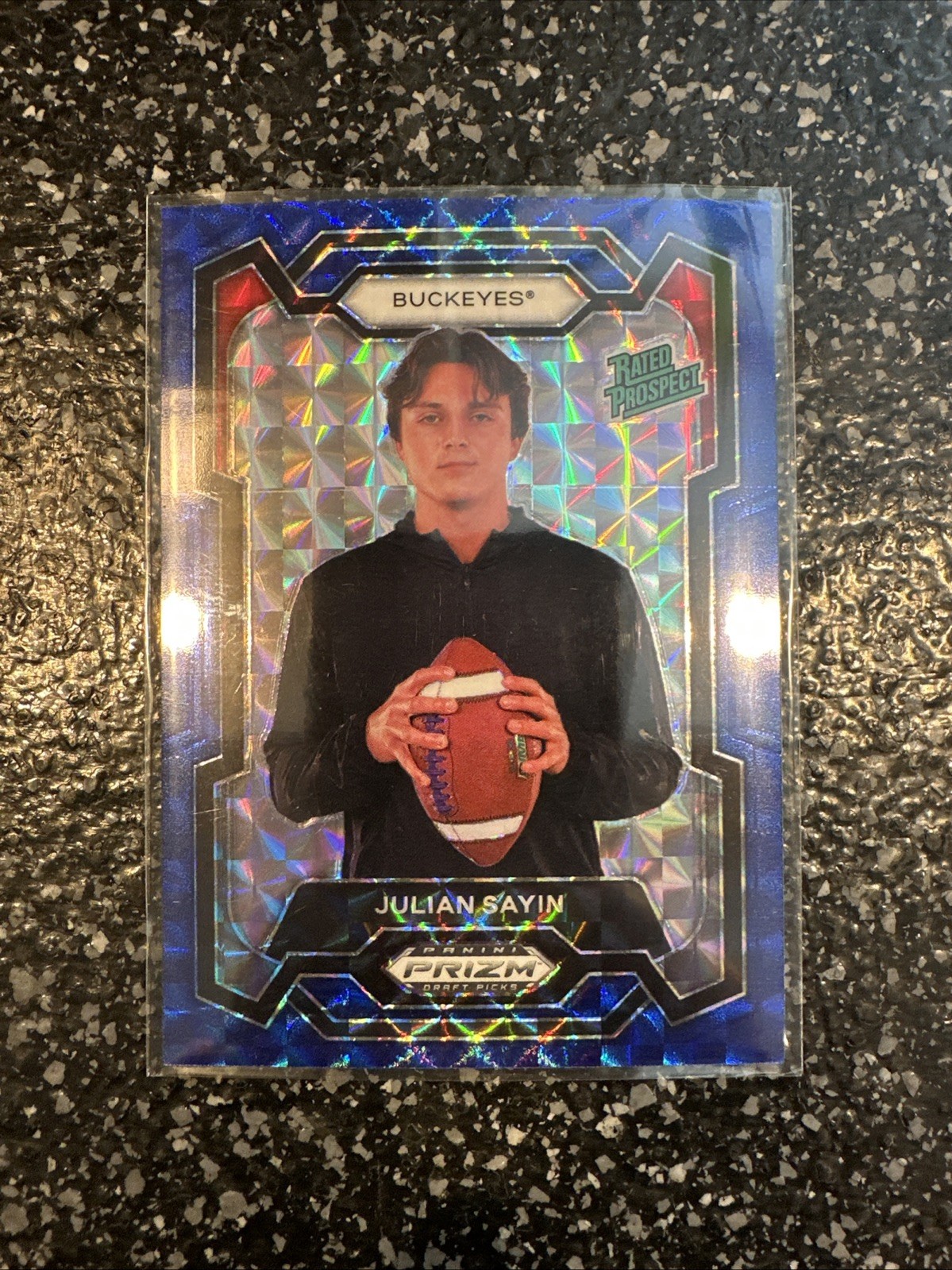 2024 Prizm Draft Picks Julian Sayin Rated Prospect Blue Finite /89 Ohio State 