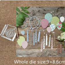 Metal stencil Cutting Dies candle balloon decoration scrapbook Album Paper Craft