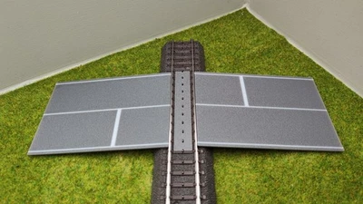 JERKUI 3D DRUCK UND MODELLBAU NEU - H0 Zubehör - H0 Bahnübergang für das Märklin C-Gleis - 100x70 mm - H0 1:87