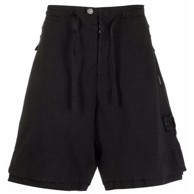 Stone Island Wappen Shadow Project Shorts schwarz 76196042A V2029 52952989 [U]
