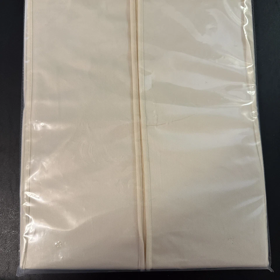 Casaco suspenso e bolsa de vestido de algodão natural novo na caixa 14”x20”x62” - Imagem 4 de 4