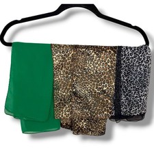 Lot Of 3 Vintage Hair Scarves Pinup Retro Rockabilly Square