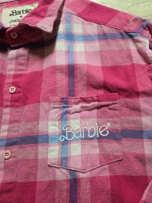 Cakeworthy Women's Barbie Limited Edition Flannel Shirt Size 3XL