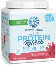 Clear Protein Powder Plant-Based Water Mix, Vegan and Refreshing Protein and Hyd