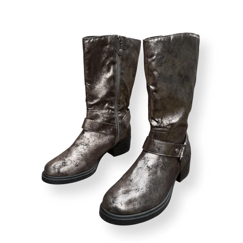 Botas metálicas de media pantorrilla Simply Vera Wang talla 10 Foto 3 de 4