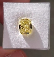 2.Ct Natural Cushion Cut Yellow Colour diamond CERTIFIED D Grade VVS1 1