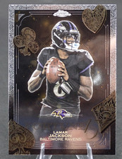 2025 Topps Chrome Football Lamar Jackson Fortune 15 F15-1 Baltimore Ravens