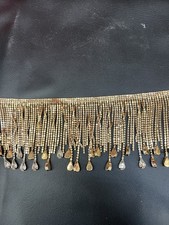 Gold and silver beaded fringe trim #beaded #fringe #embellished