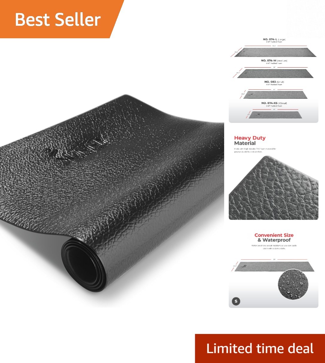 Protective Non-Slip Workout Mat for Home Gym - Ideal for All Equipment Sizes