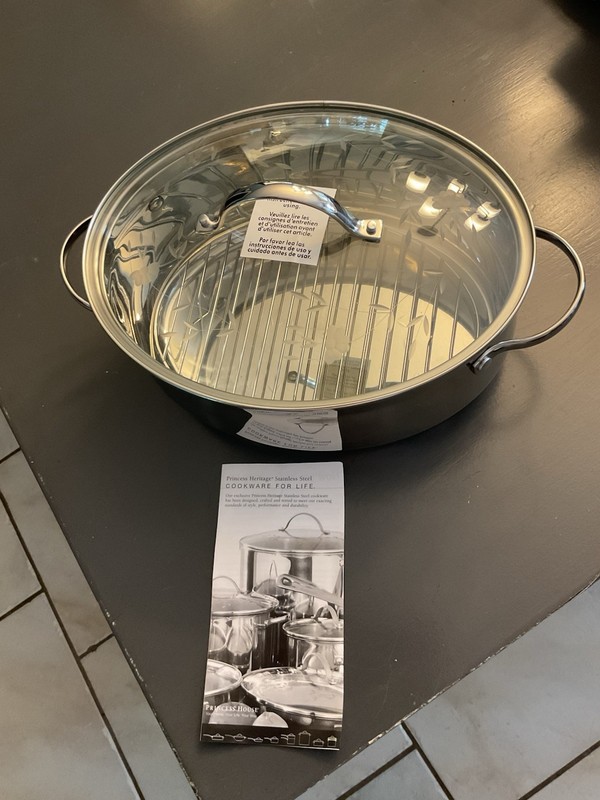 Princess House 6563 Heritage 6-quart Stainless Steel Oval Casserole/Roaster NIB
