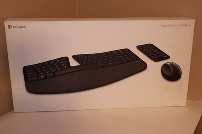 Microsoft Sculpt Ergonomic Wireless Desktop Keyboard & Wireless Mouse L5V-00001