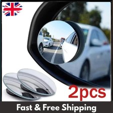 2x Blind Spot Mirror Rear Side View Towing Car Van Motorcycle Adjust Wide Angle.