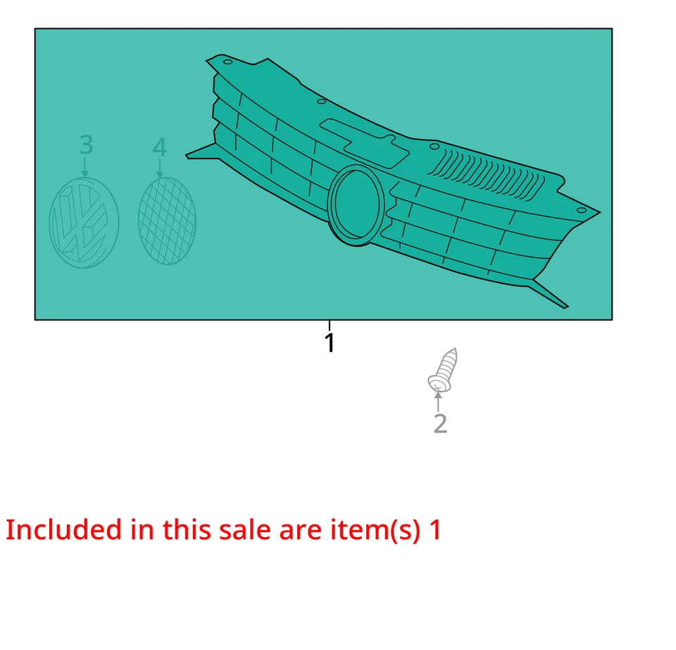 Grille Upper Fits 12-16 EOS 2654928 Foto 3 de 4