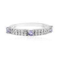 Cavill Silberring Damen 925 Sterling Plattiert Tansanit 0,81Ct Rund- Echtschmuck