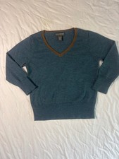 Banana Republic Boys Extra Fine Italian Merino Wool V-Neck Sweater, Size Small