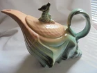 Vintage Hull Ebb Tide Conch Shell Seahorse Tea pot