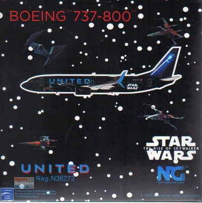 NGM58133 1:400 NG Model United Airlines B737-800(W) Reg #N36272 'Star Wars'