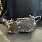 Cow Figurine Statue with Boy Riding on Top, Lying Cow/Bull Animal Figure — photo 3