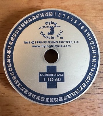 MTG - 'FLYING TRICYCLE' Life Counter - White Mana Faceplate & Base