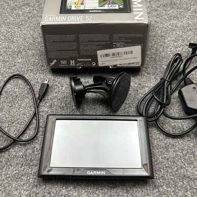 Garmin Drive 52 GPS Navigation Traffic System Complete With Box