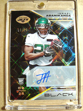 2023 Israel Abanikanda Panini Black Rookie Gold Autograph RC 10/10 MINT 🔥🔥🔥