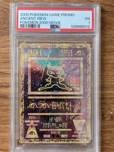 2000 Pokemon Game Movie Promo PSA 1 Ancient Mew Holo FRESH GRADE CASE