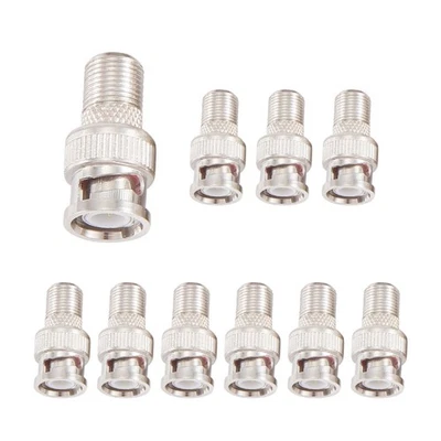 BNC Male a F Cable CCTV Camera Connecteur de cable coaxial (Paquet de 10) U9J9 - Photo 1/4