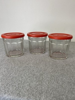 3 Luminarc 500 Rocks Glass 10 Paneled Tumbler Made in France Bar Glass