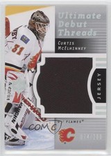 2007-08 Ultimate Collection Debut Threads 74/200 Curtis McElhinney #DT-CM je2