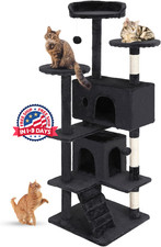 Torre de gatos de 54 pulgadas, rbol de gatos para interiores, torre de gatos