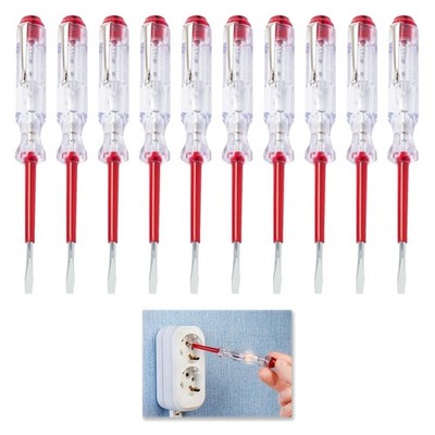 Spannungsprüfer Set 10 Stück Phasenprüfer Schraubendreher 100V-500V Elektrike...