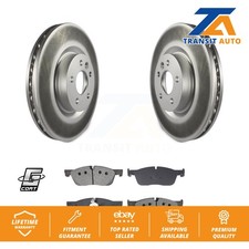Coat Disc Brake Rotor Semi-Metallic Pad Front Kit For Land Rover Discovery Sport