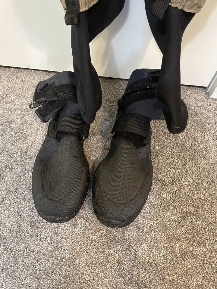 Pro Line Fisherman Chest Wader Stocking Foot Fishing Overalls - Image 3 of 4